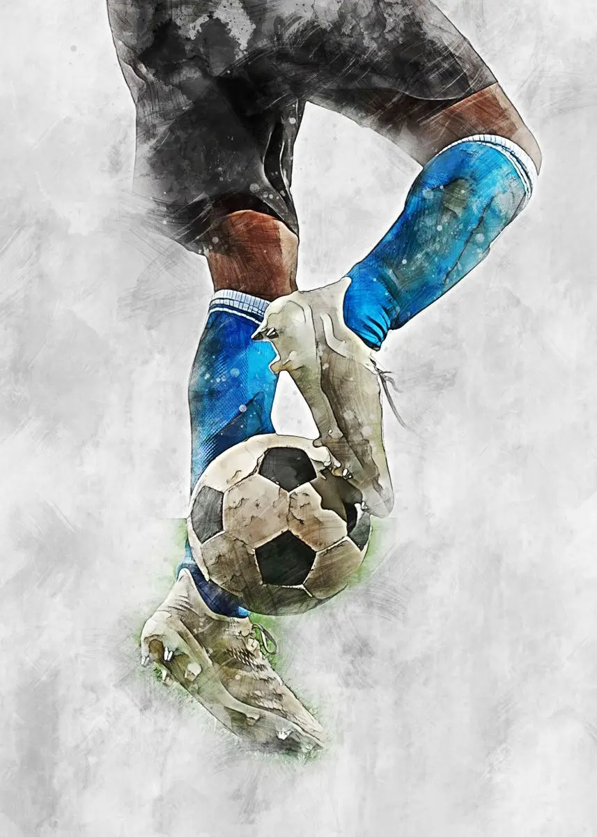 Voetbal Posters En Prints Moderne Voetbal Doelman Wall Art Foto Canvas  Schilderij Jongen Kamer Gift Woondecoratie Cuadros - AliExpress, image size:857x1200