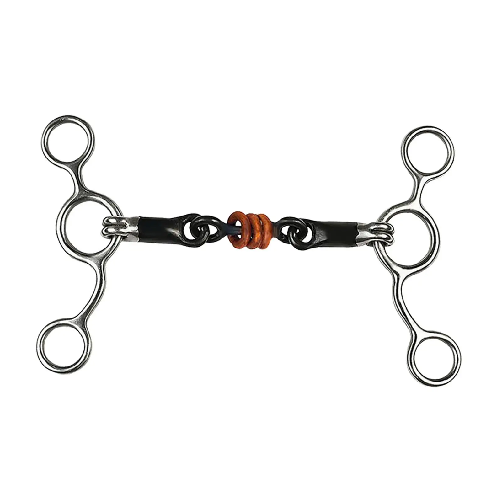 Horse Bit Stallion Training Bit H Shape Horse Gag Bit Easy to Use Horse Snaffle 3