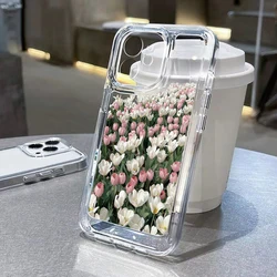 Elegant Floral Soft Clear Shockproof Case - Protective Cover for MI 13T(13T Pro) (T1748)