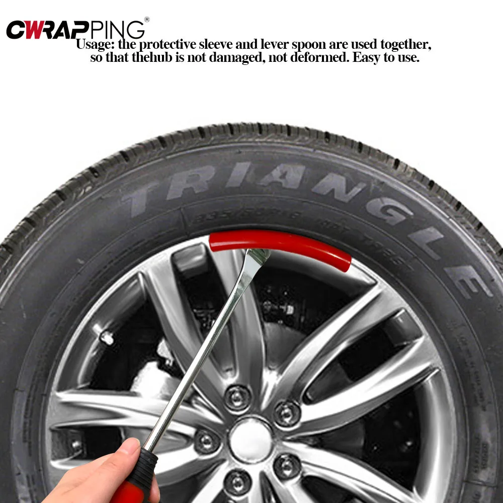 10PCS Car Wheel Rim Protector Kit Tire Repair Tools Tyre Changing Tools Auto Tyre Spoon Motorcycle Wheel Guard Rim Accessories