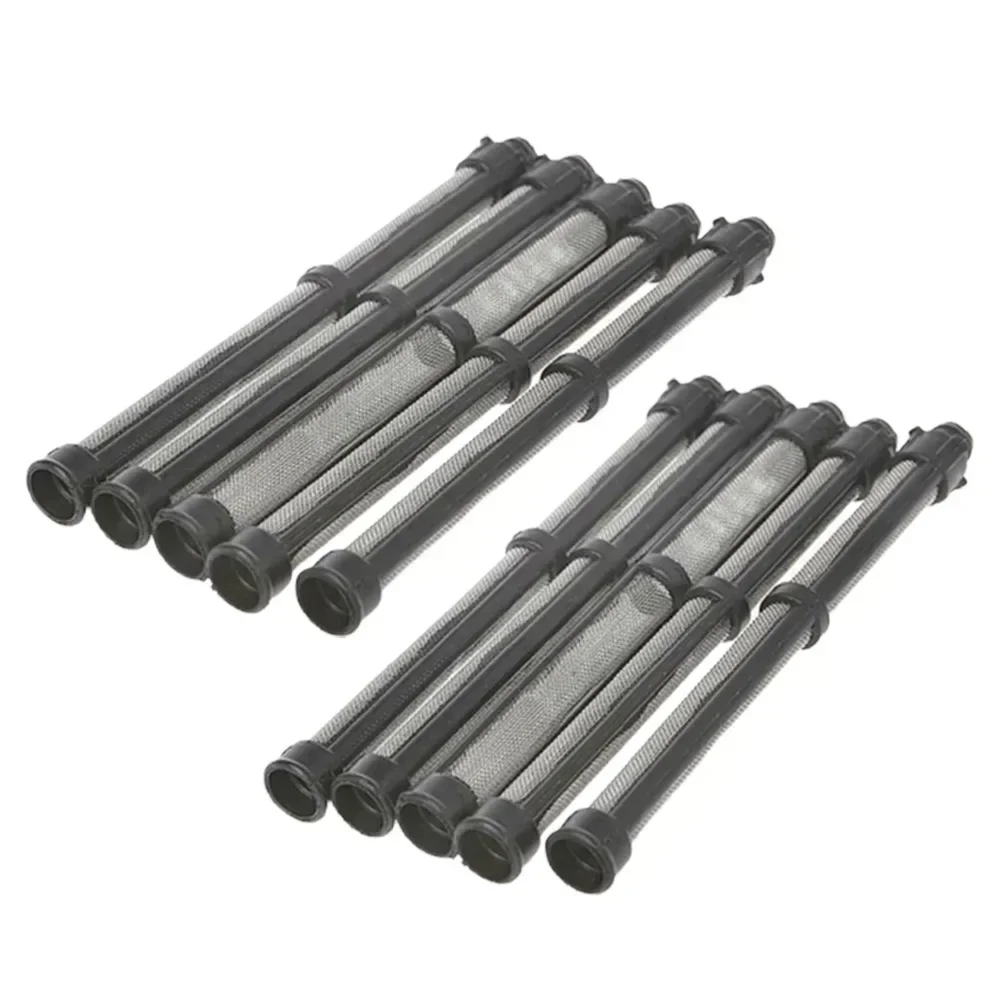 10pcs/set Black Airless Spray Pump Filter Grid 60 Mesh Replacement Mesh Filter For 390/395/490/495 Airless Spraying Machine
