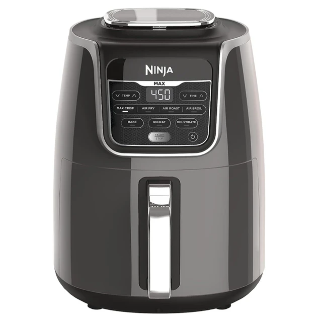 Ninja Max XL Air Fryer with multi functions airfry, bake, roast in black/  gray