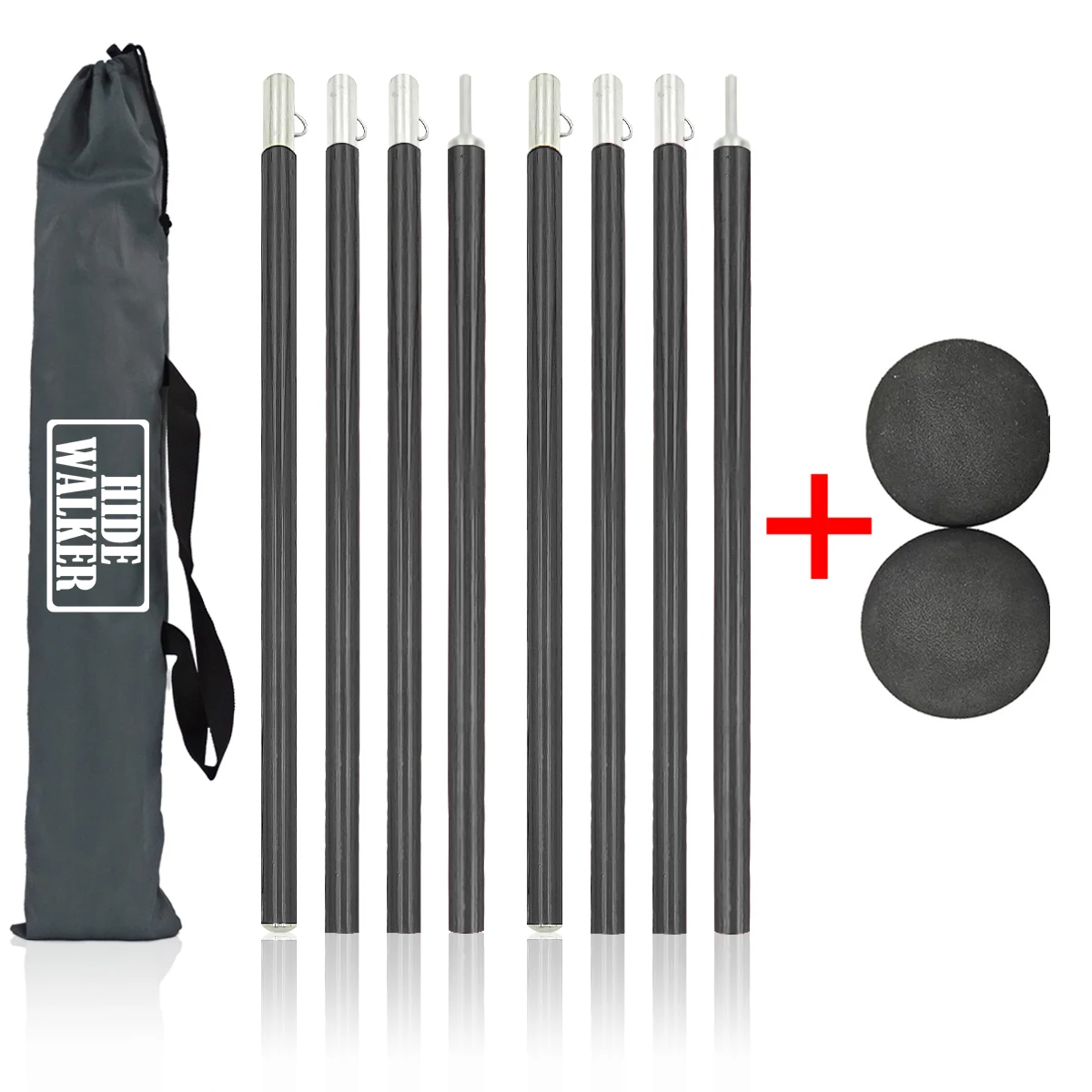 Tnfeeon Planenstangen Set - 2,4m Aluminium Zeltstangen Mit Aufbewahrungstasche
