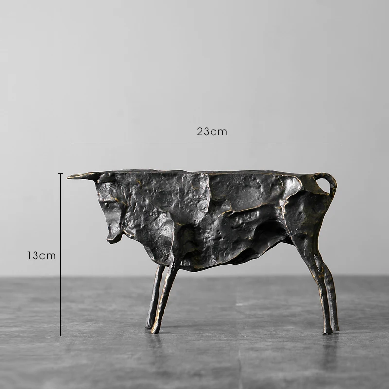 Creative Abstract Bull Statue By Picasso Famous Animal Sculpture Figurine Picasso Ox Art Collection Home Decor Gift for Friend 5