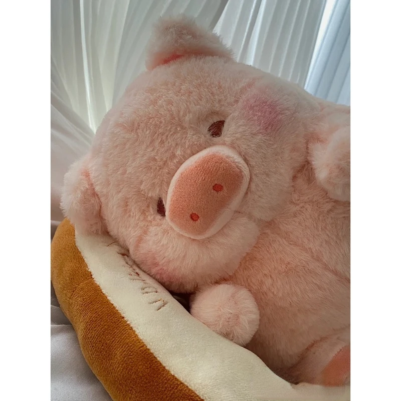 귀여운 루루 돼지 빵 봉제 인형, 귀여운 애니메이션 돼지 봉제 인형, 여자 친구 커플 생일 선물, 30cm