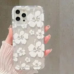 Adorable Pink Bow and Flower Print Clear Phone Case - Realme 8I 4G (S14901)
