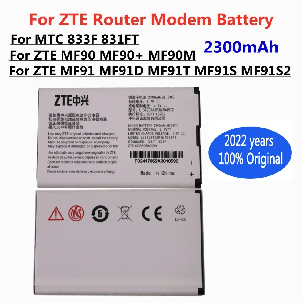 

New Li3723T42P3h704572 4G Wifi Router Modem Battery For ZTE MF91 MF90 MF90+ MF90M MF91D MF91T MF91S MF91S2 MTC 833F 831FT