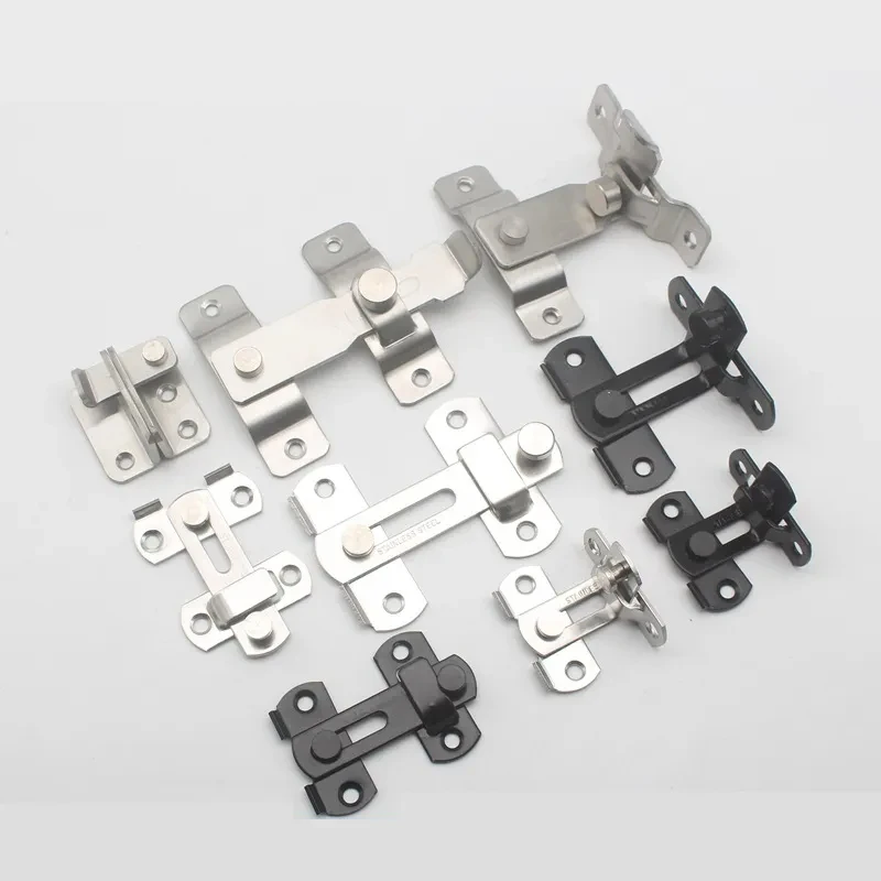 1Pc Stainless Steel Hasp Latch Lock for Sliding Door Window Cabinet Fitting For Home Security Door Hardware Accessories