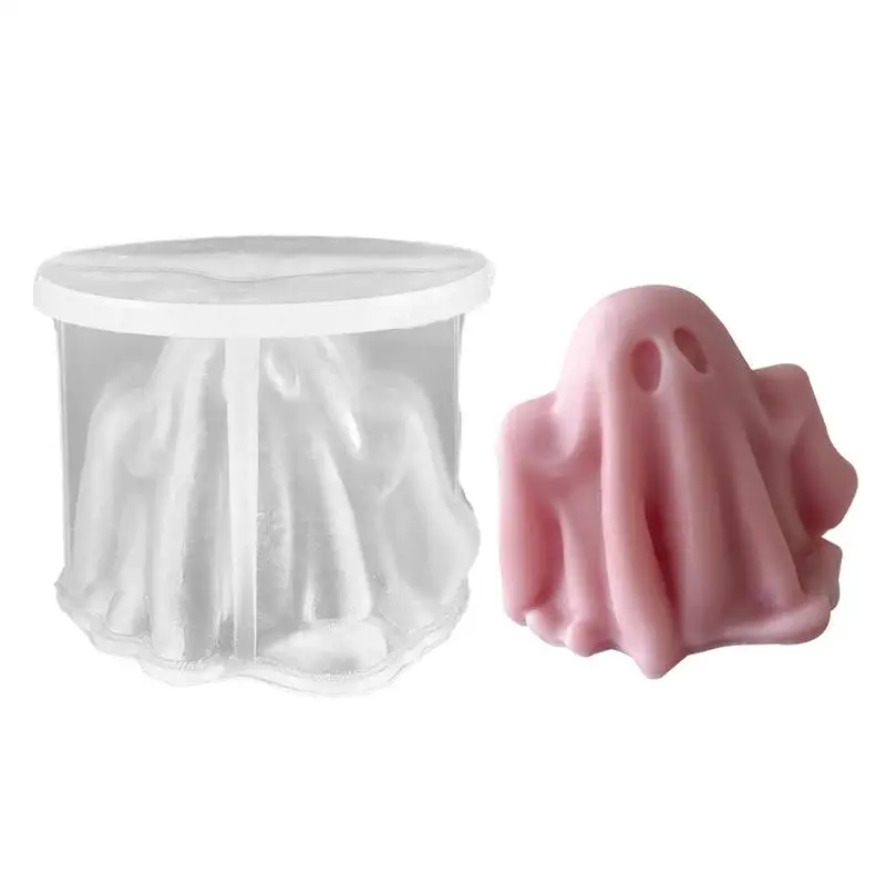 

Candle Making Silicone Ghost Mold Handmade WaxResin Molds For Art CraftsDecor Soapbar Ghost Molds For Haunted House Decor Art