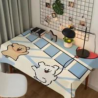 115kz Cartoon cute puppy student dormitory decoration dining table tablecloth 1