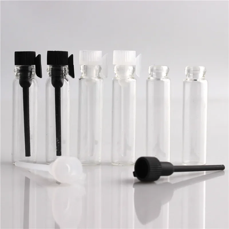 

60pcs 1ml 2ml 3ml Mini Perfume Sample Bottle Essential Oil Clear Glass Vials Dropper Container Liquid Fragrance Trial Test Tube