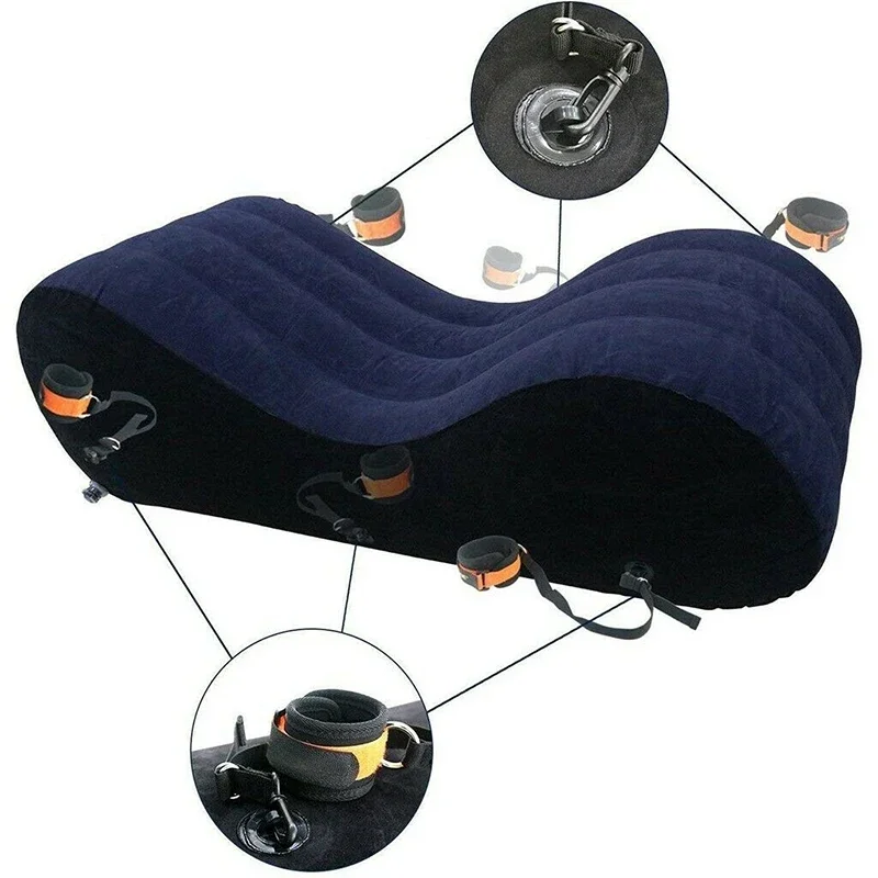 Inflatable Sex Sofa BDSM Chair Bed Furnitures Pillow Pad Adults Chaise Sexy Husband Wife BDSM Position Erotic Air Sofas Sextoys