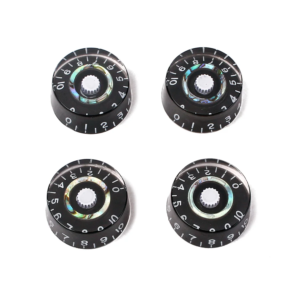 

New Black Electric Guitar Speed Knobs Les Paul Abalone Blue Green B-Stock