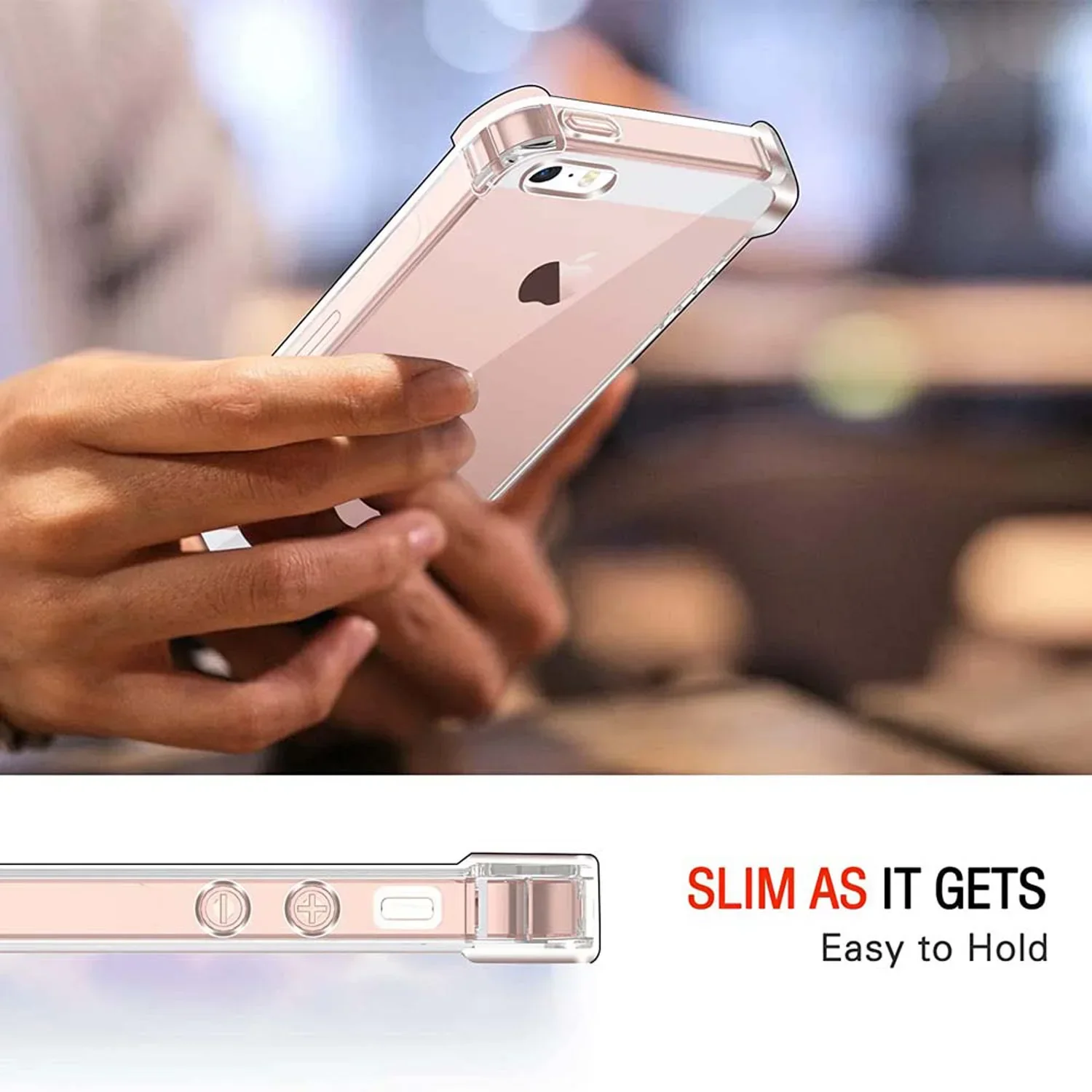 Shockproof Soft Clear Silicone Transparent Back Case