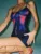 Summer Fashion Casual Sexy Dress Slim Printed Lace-Up Short Dresses One-Piece High Waisted Sleeveless Backless Dress For Women