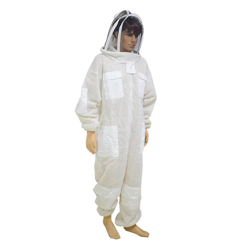 Breathable 3-layer Vented Bee Suit with Veil Beekeeping Gear