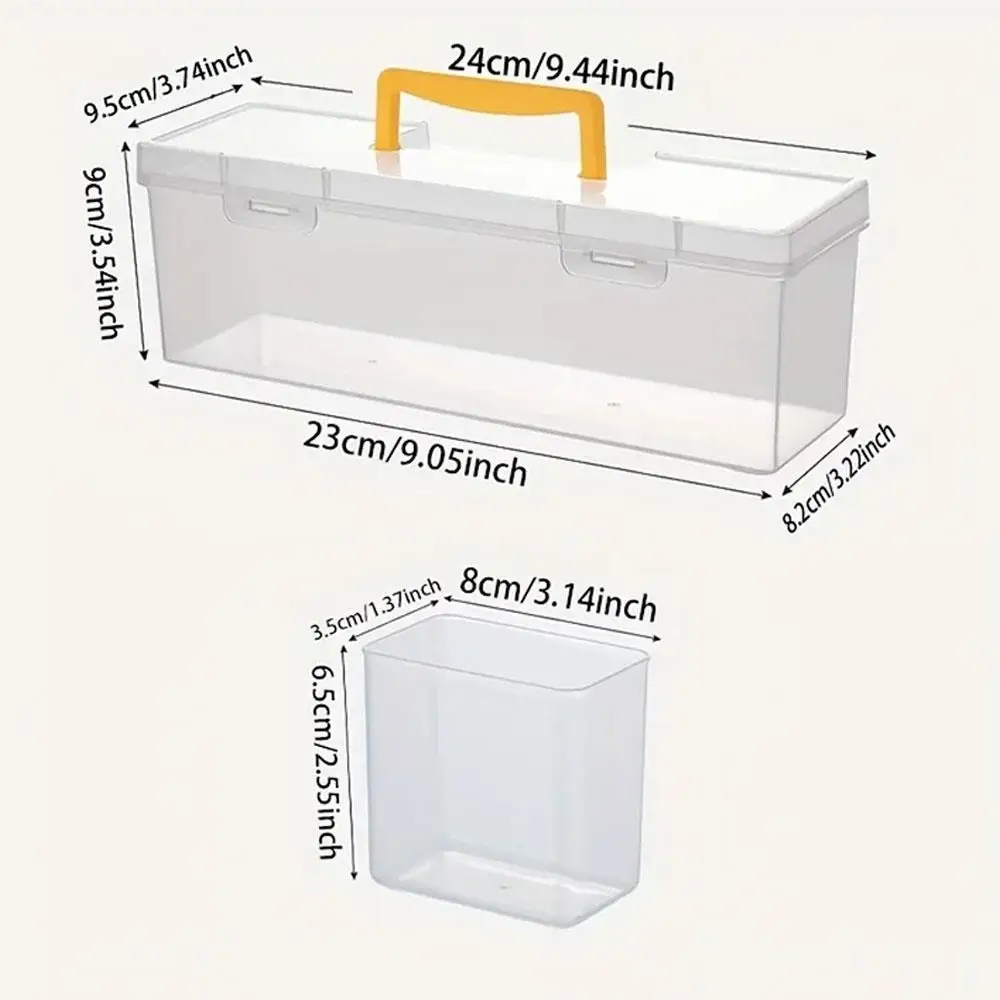 Tool Parts Storage Box Set Multi-Compartment Tool Organizer Multi Functional Small Accessory Sorting Case Toolbox With Handle - 6