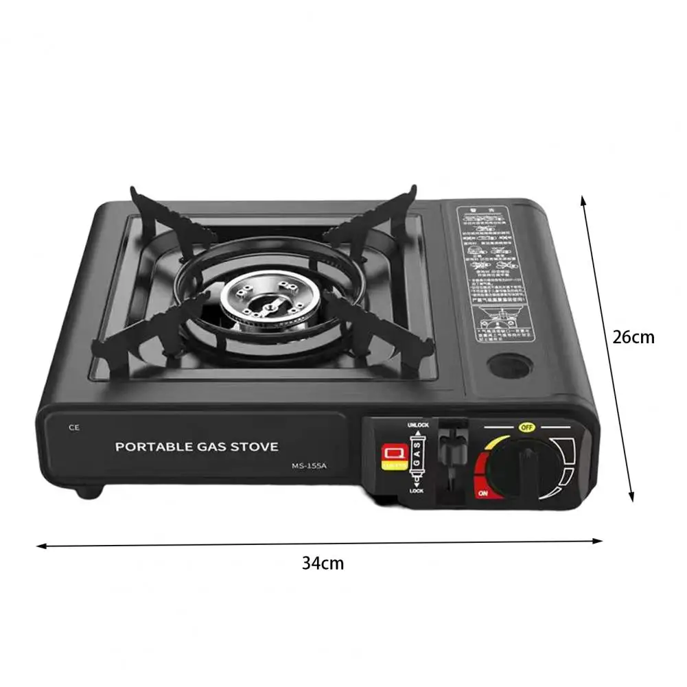 Réchaud à Gaz De Camping BAVARIA 2,0 KW - Noir, 1 Brûleur, Neuf, Idéal Pour Randonnée Et Pique-nique