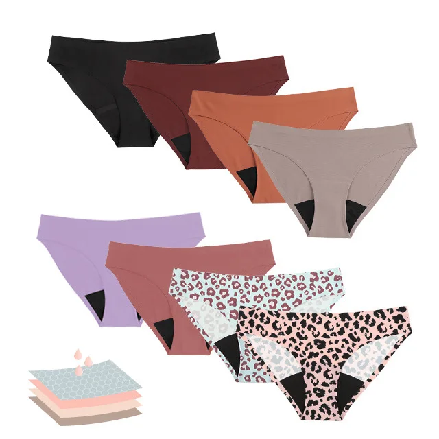 

Physiological underwear for with four layers of waist big aunt's leak proof menstrual safety and holiday hygiene pants