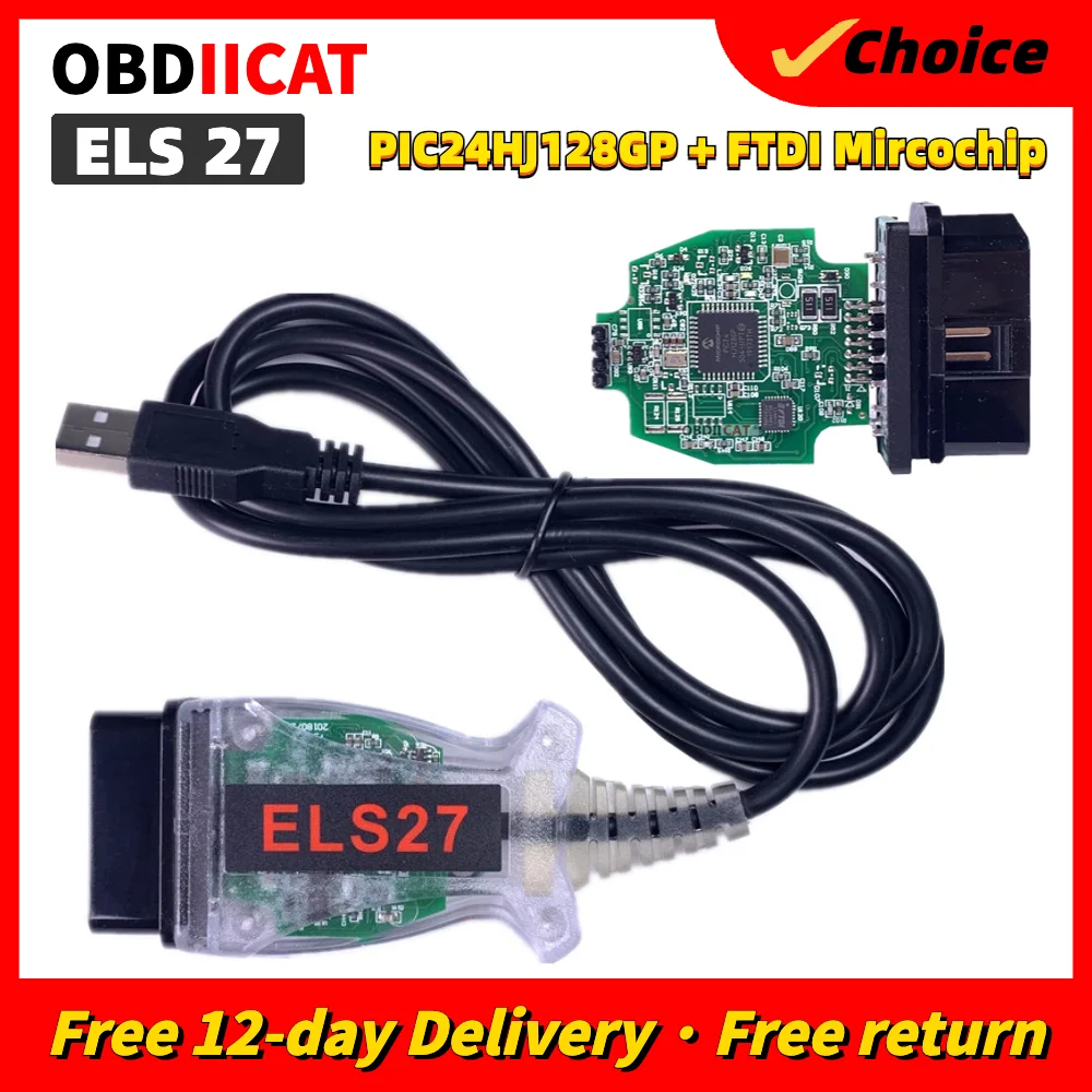 

A ++ качество новейший V2.3.8 OBD2 считыватель кодов ELS27 FORScan работает с зеленой печатной платой FTDI чип лучше, чем ELM327 OBD2 Диагностический кабель