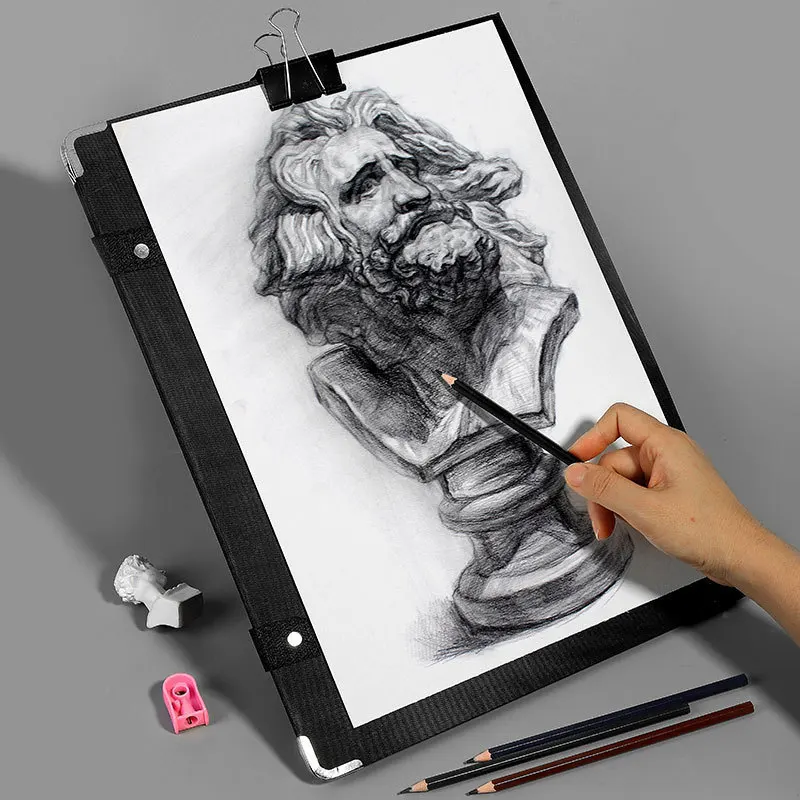 Waterproof Multifunction Sketch Clip 4K Shoulders Drawing Board 6k 8k Children's Sketchpad Large Capacity Art Folder Accessory