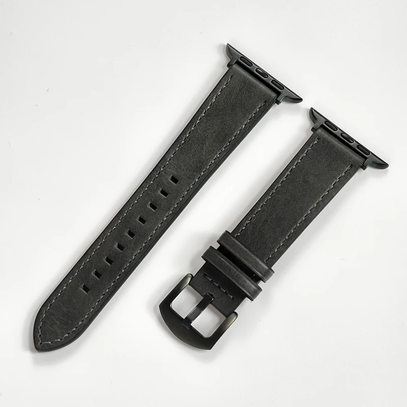 Premium Leather Strap for Apple Watch - Men's High-Quality Band