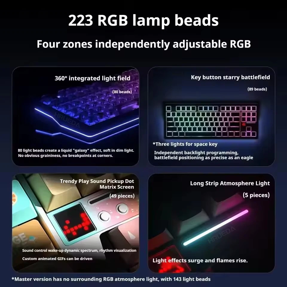 AULA F87 Pro V2 기계식 키보드 3모드 무선 12000mAh 긴 배터리 수명 핫스왑 RGB 커스텀 E-스포츠 키보드 PC 게이밍