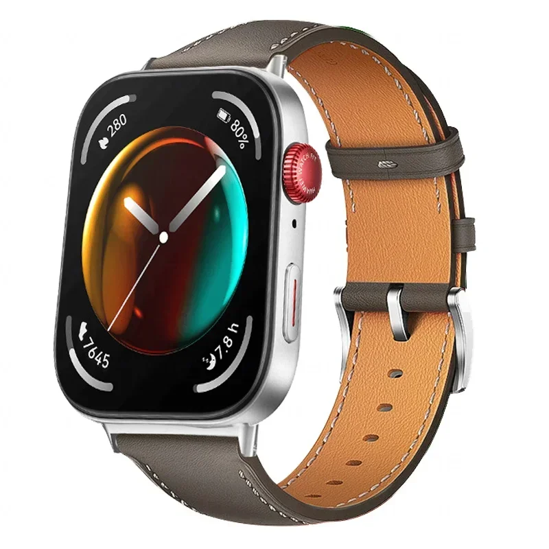 Retro Genuine Leather Strap for Smartwatch - Replacement Wristband Bracelet