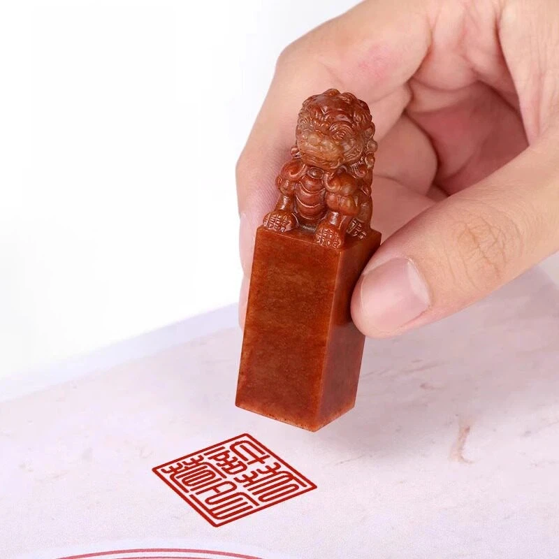 Shoushan Stone Seal Carving 중국 서예 그림 이름 서명 컬렉션 북 아트 맞춤형 맞춤형 스탬프