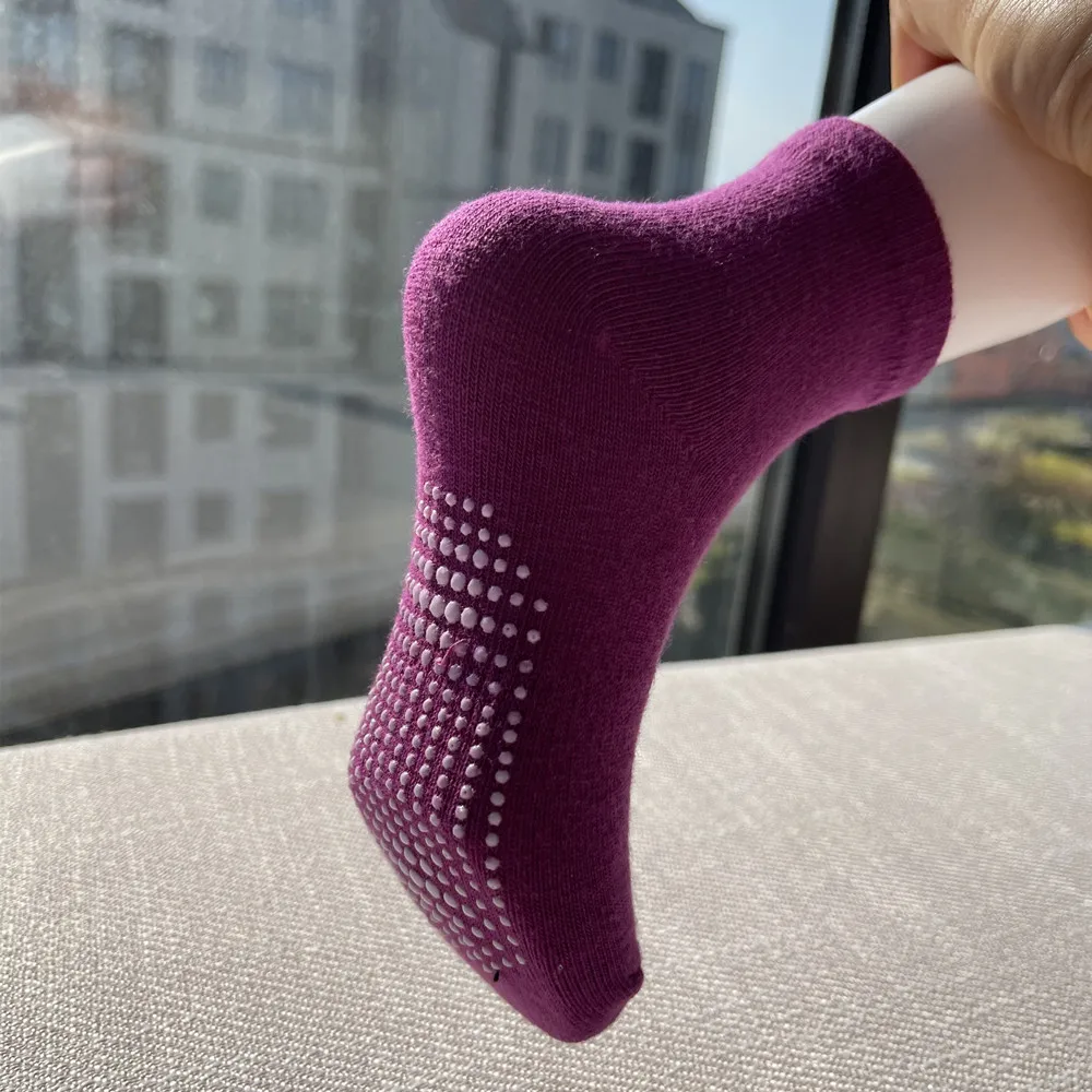 6 Pairs/lot Cotton Sock with Rubber Grips Children's Anti-slip Boat Socks for Boys Girl 1-7 Years