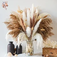 120Pcs Natural Dried Flower Pampas Bouquet Boho