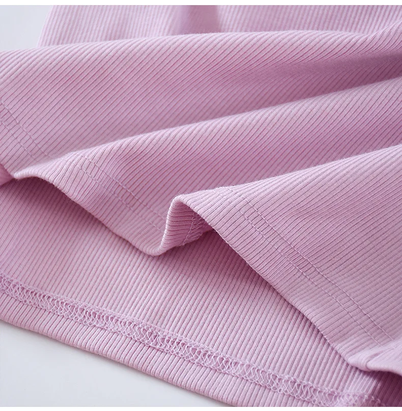 Einteiliger Pyjama V-Ausschnitt Hosenträger Brust gepolsterte Weste Damen schlanke Unterwäsche Kontrast farbe Baumwoll basis Hemd träger loses Oberteil – Detail 10