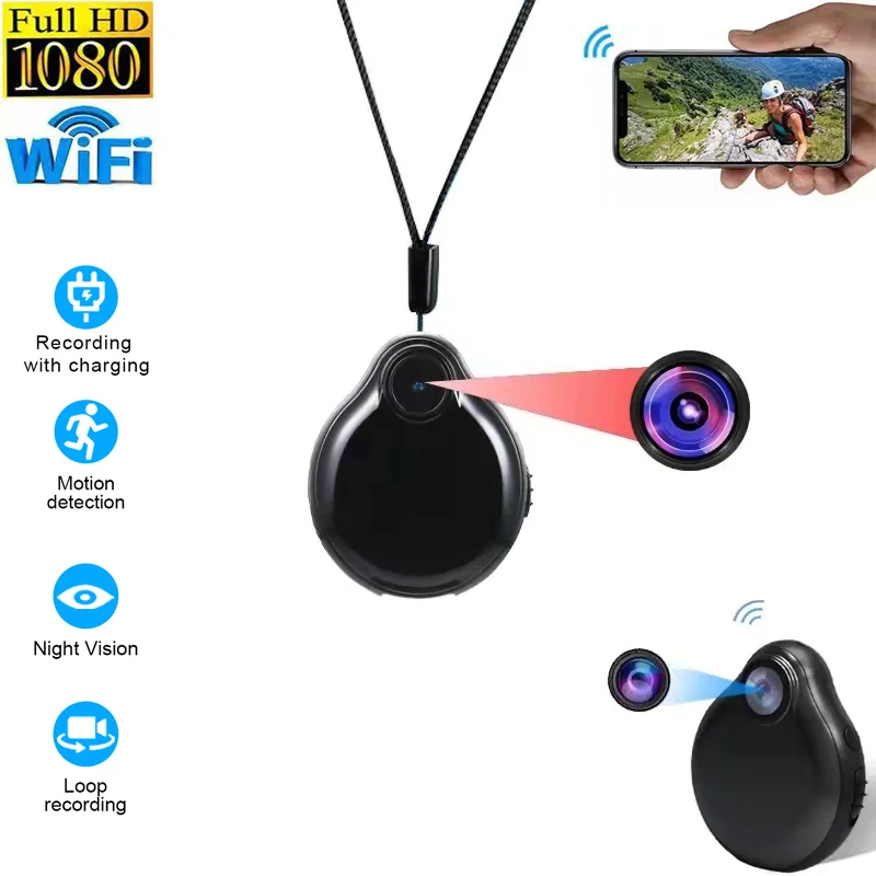 Wifi mini camera surveillance espion invisible cam security spia video