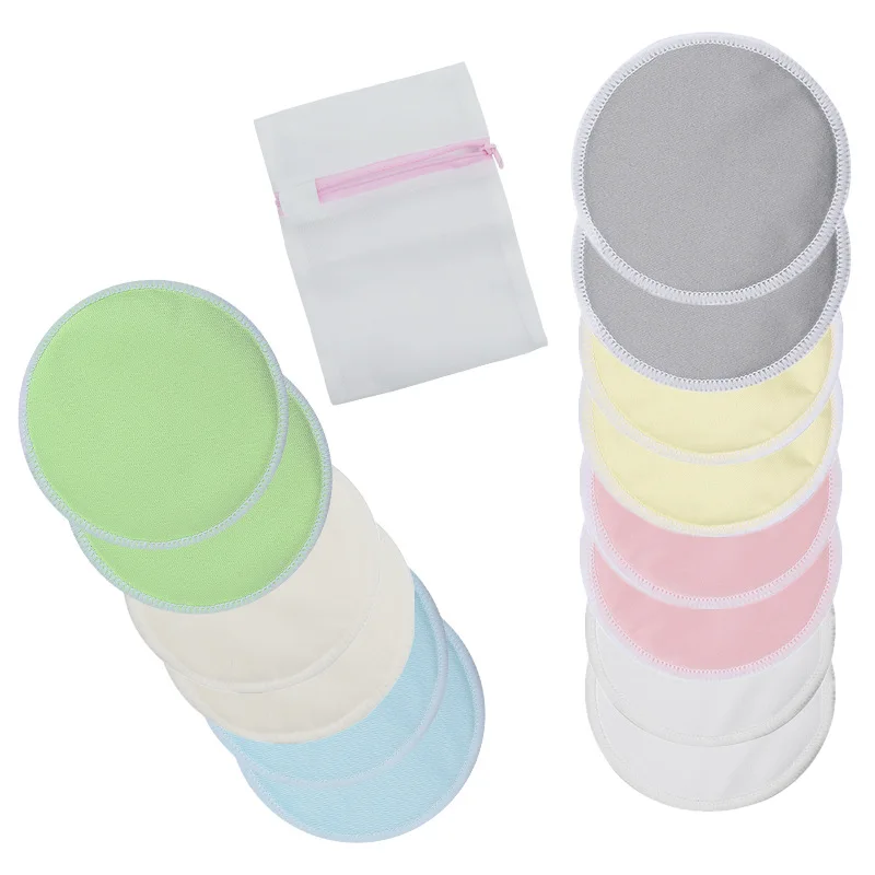 2pcs Organic Bamboo Viscose Nursing Breast Pads Washable Breastfeeding Reusable Breast Breastfeeding Nursing Pads 2