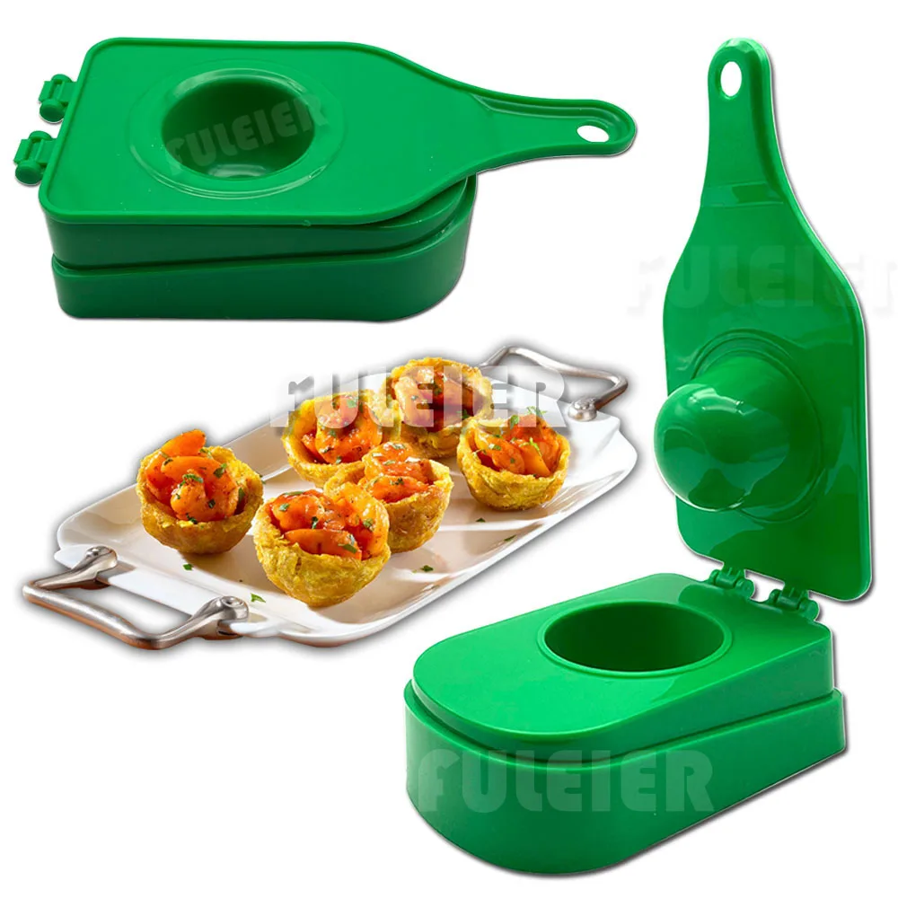 Pataconera Bacon Banana Basket Mold Meatball Express Mold Mofongo Tostones Kitchen Tools Meatloaf Press Meatball Maker meat ball maker