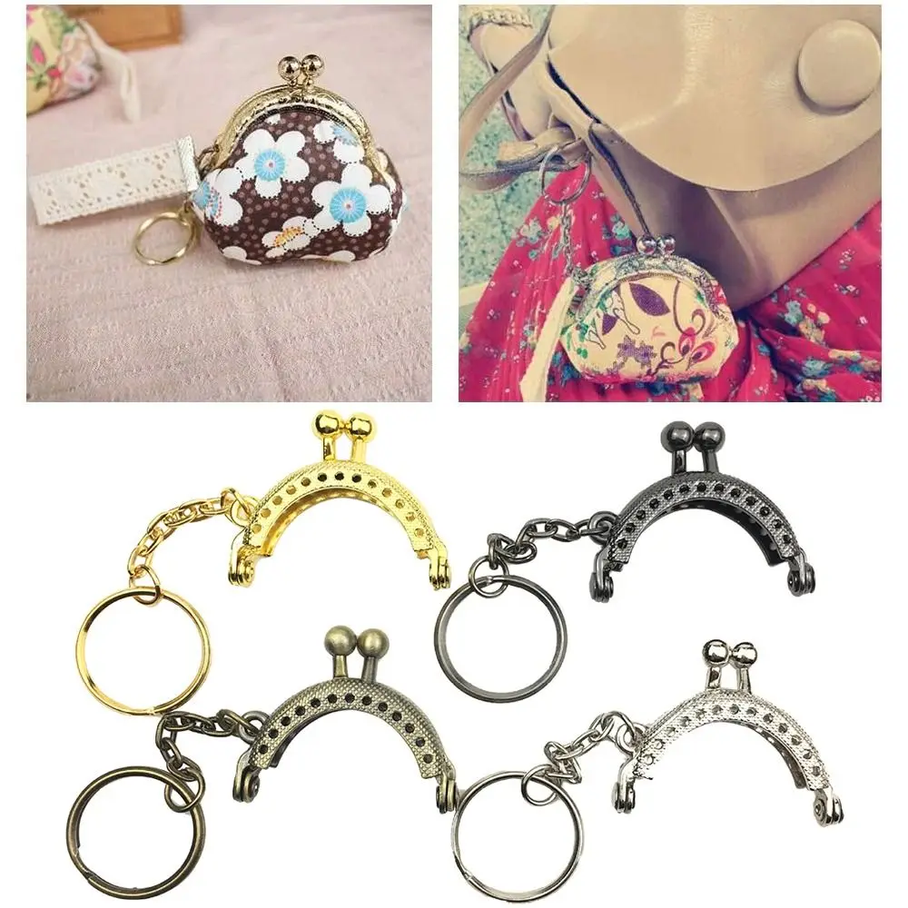 

Bag Hardware Purse Frame Kiss Clasp Mini Metal Vintage Purse Frame Bag Clasps Handle Bag Accessories
