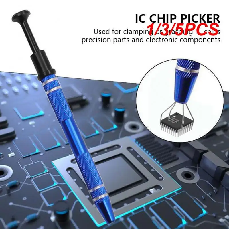 

1/3/5PCS New Four Claw Electronic Component Grabber IC Extractor Pickup BGA Chip Picker Patch IC Suck Pen Electronic Repair