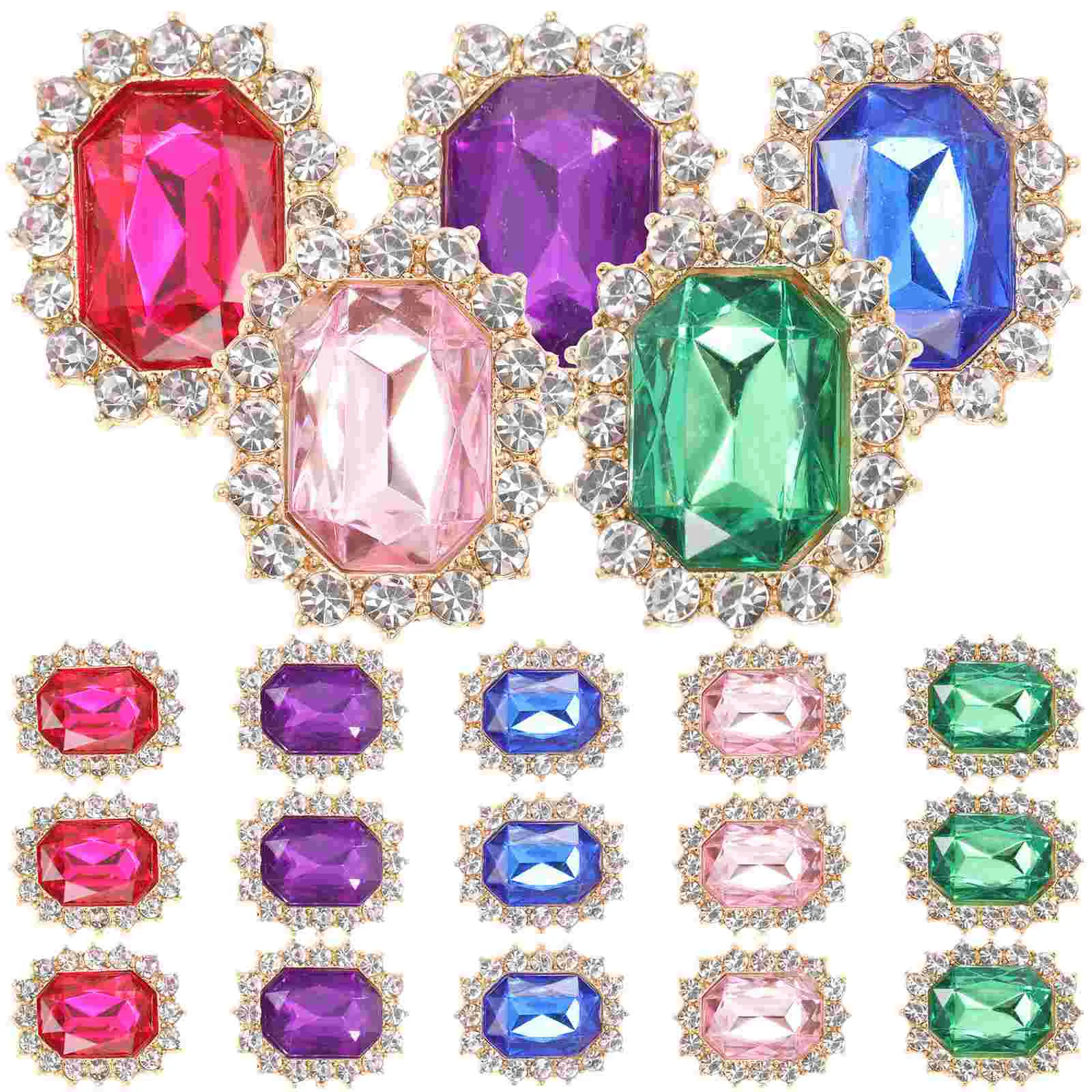 

20 Pcs Shoelace Accessories Laces Rhinestone Clips Bling Decorative Alloy Charms Jewelry