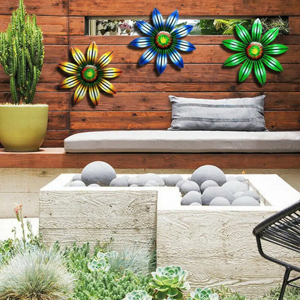 

Декоративный металлический цветок, 4 цвета, аксессуары, художественный декор, запасные части для сада, дома, улицы, гостиной, двора