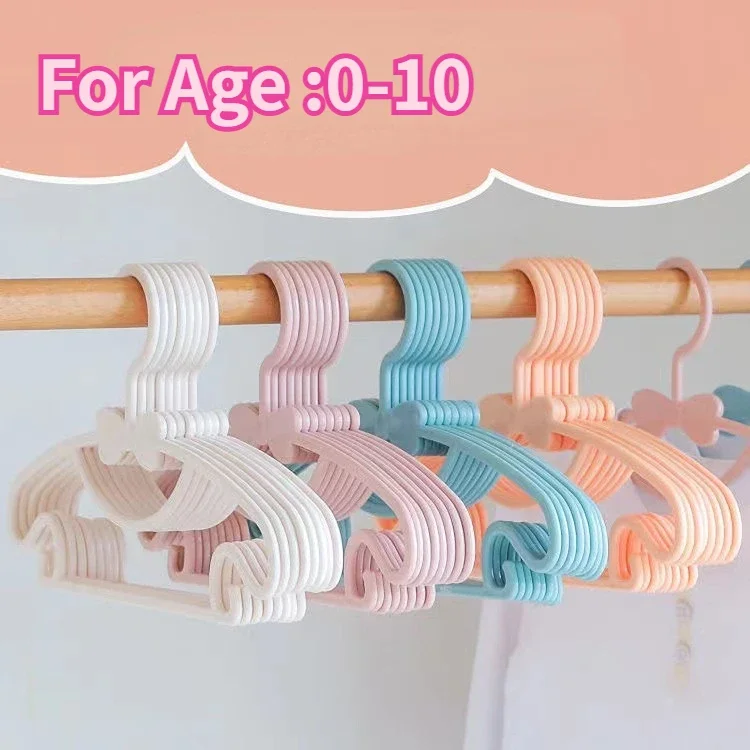 clothes hanger 10pcs portable children coats storage hanger closet organizer baby hangers display windproof kids