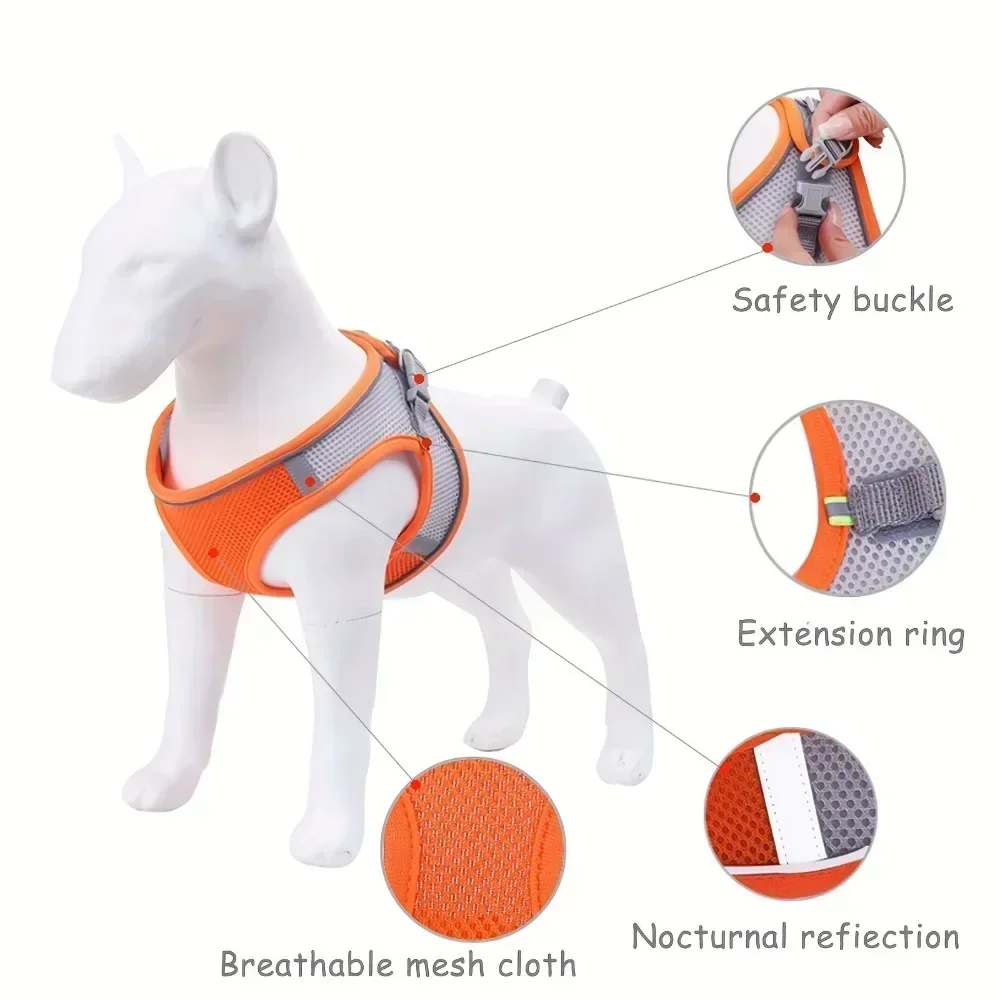 Breathable Reflective Pet Harness 5