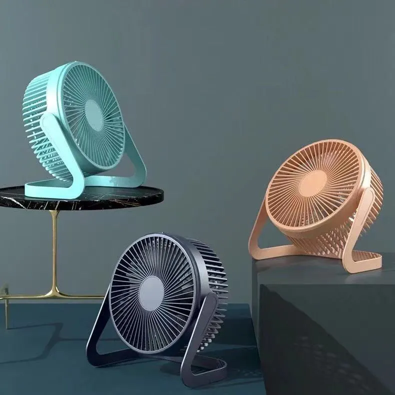 Summer Portable Fan USB Fan Desktop Fan Mini Air Cooler Rotation Adjustable Angle For Home Office Household Floor Fan Table Fan