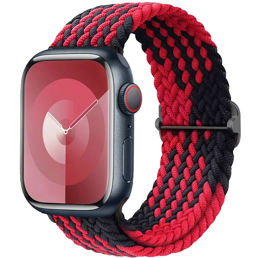 Braided Elastic Nylon Solo Loop Watch Band - Versatile Size Options Bracelet Strap