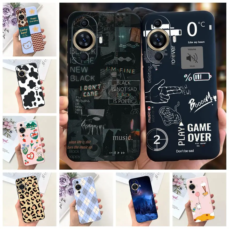 Stylish Fashion Pattern Soft Silicone Phone Case for Huawei Nova 11 Series
