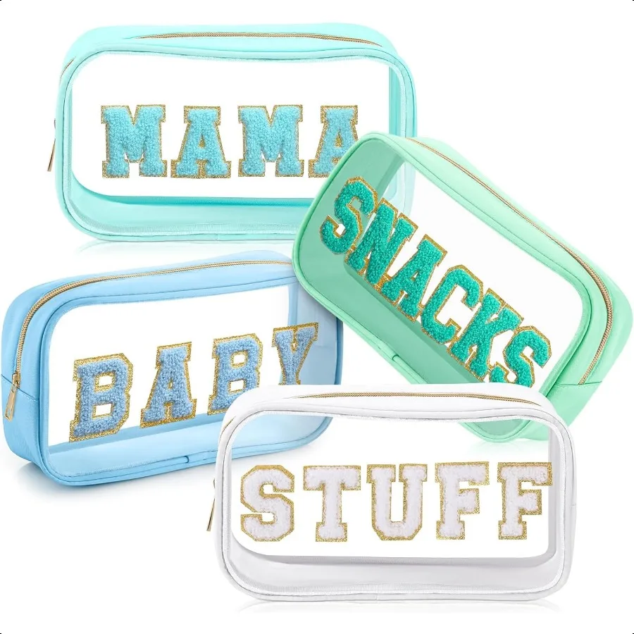 Mama and Baby Clear Toiletry Bag Set