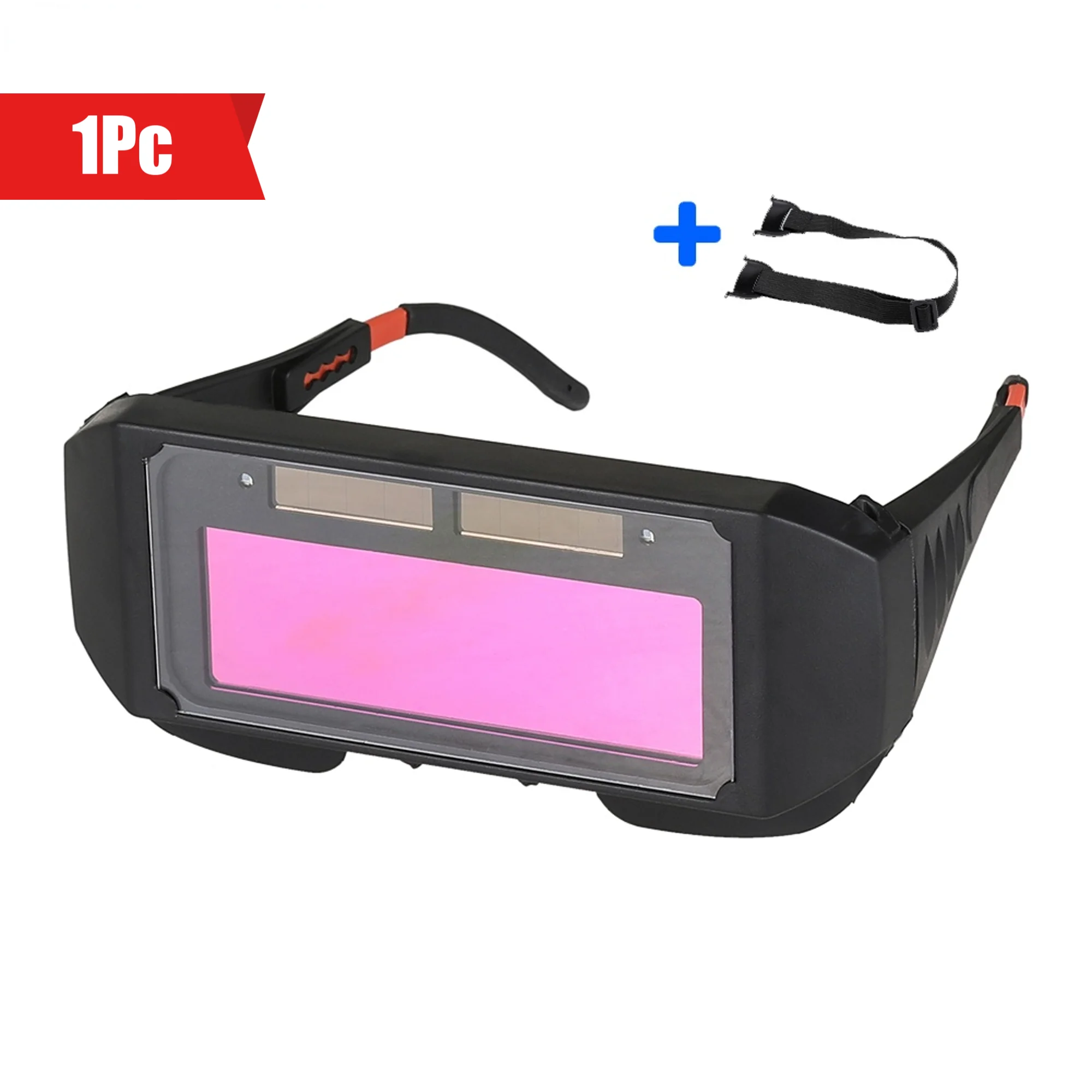 Lunettes de soudage à assombrissement automatique, lunettes interdites, technologie avancée de changement de lumière automatique pour une protection améliorée des yeux, 1PC