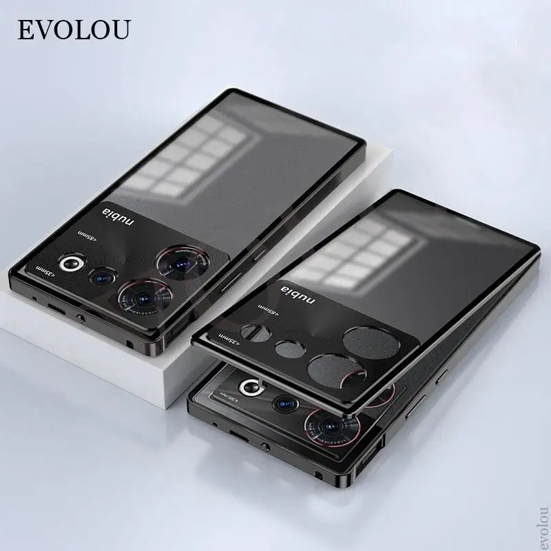Shockproof Aluminium Alloy Phone Case with Tempered Glass Back