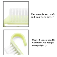 30PCS Multicolor Nail Art Brushes With Angle Handle Grip Plastic Nail Cleaning Brushes Kit For Manicure Pedicure Scrubbing Tools 2