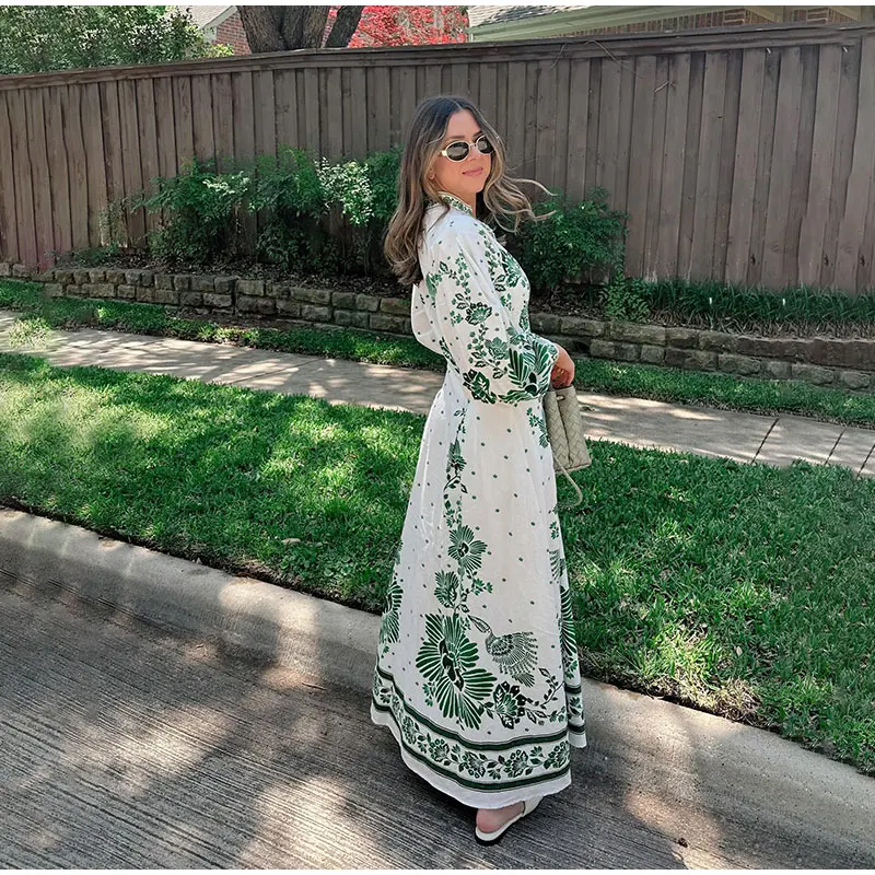 Botanical Elegance Maxi Dress