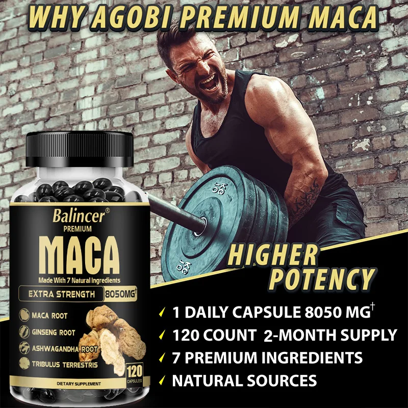 Maca Supplement Balincer with Ginseng Ashwagandha Tribulus Terrestris 8050mg